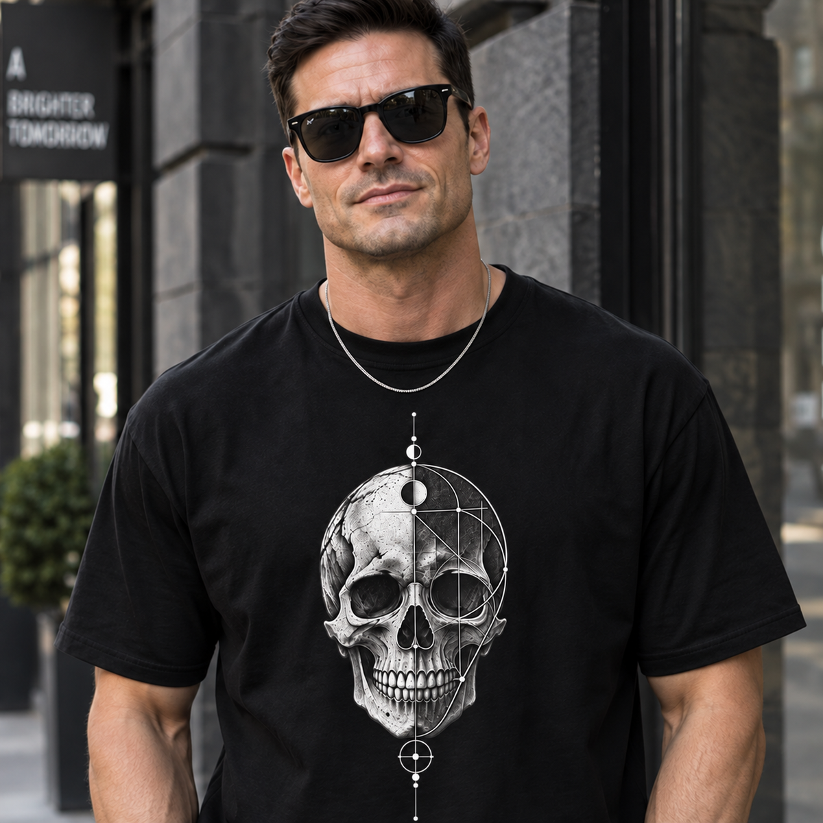 Geometric Skull, Unisex T-Shirt