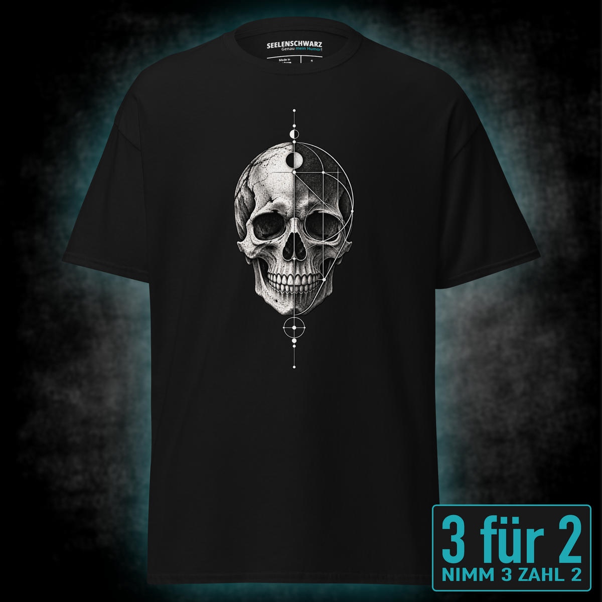 Geometric Skull, Unisex T-Shirt