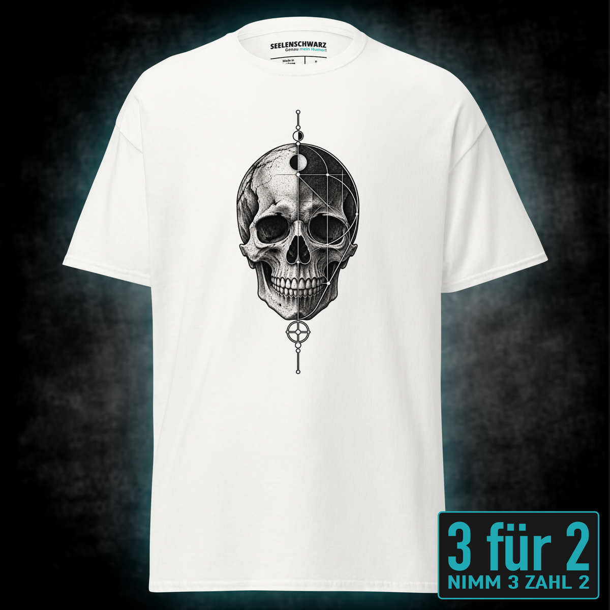 Geometric Skull, Unisex T-Shirt