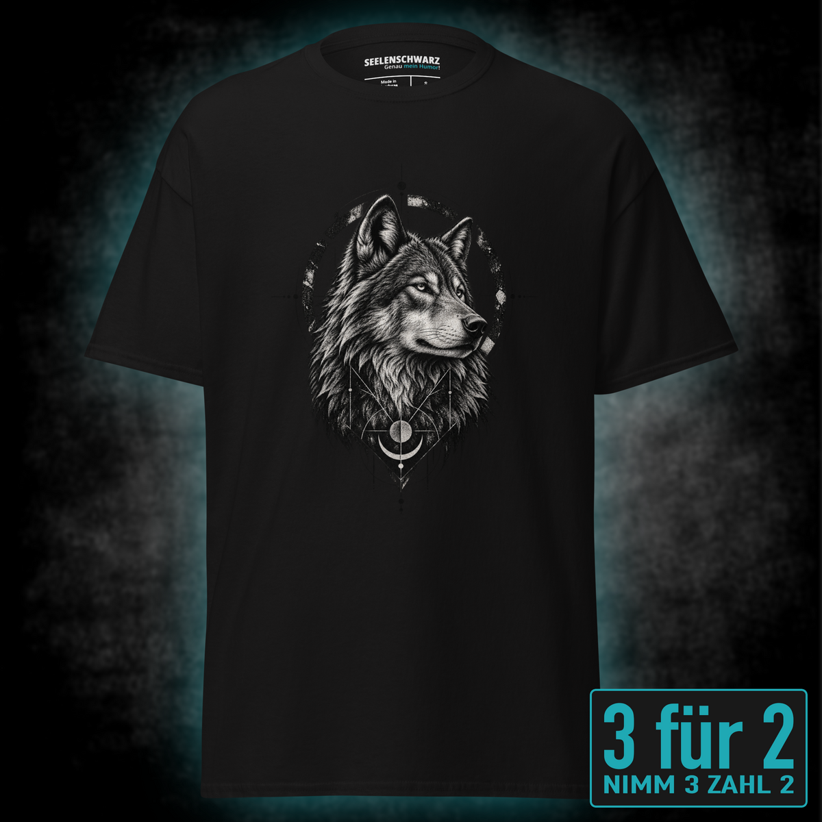 Geometric Wolf, Unisex T-Shirt