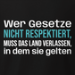 Gesetze respektieren, Unisex Hoodie