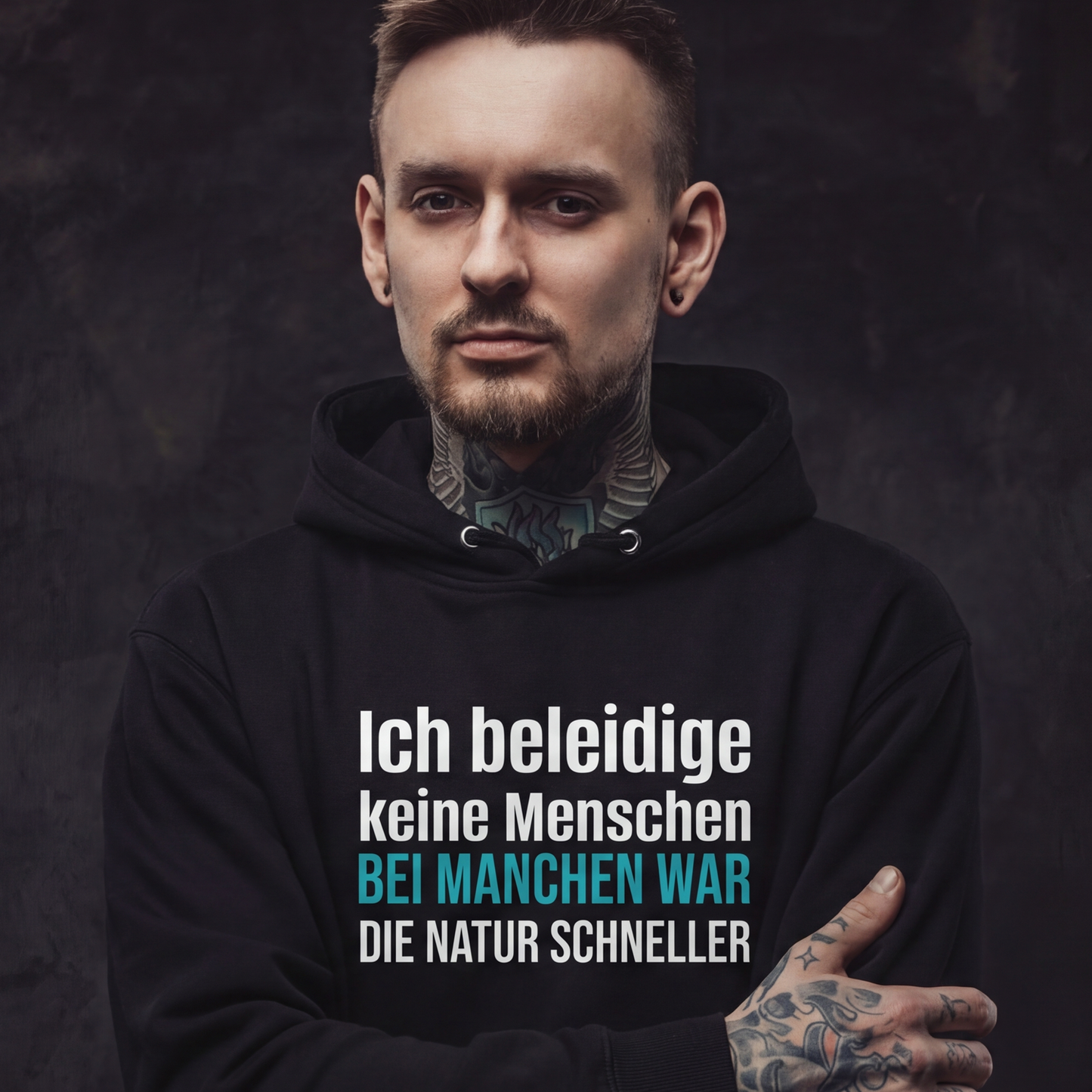Ich beleidige keine Menschen, Unisex Hoodie