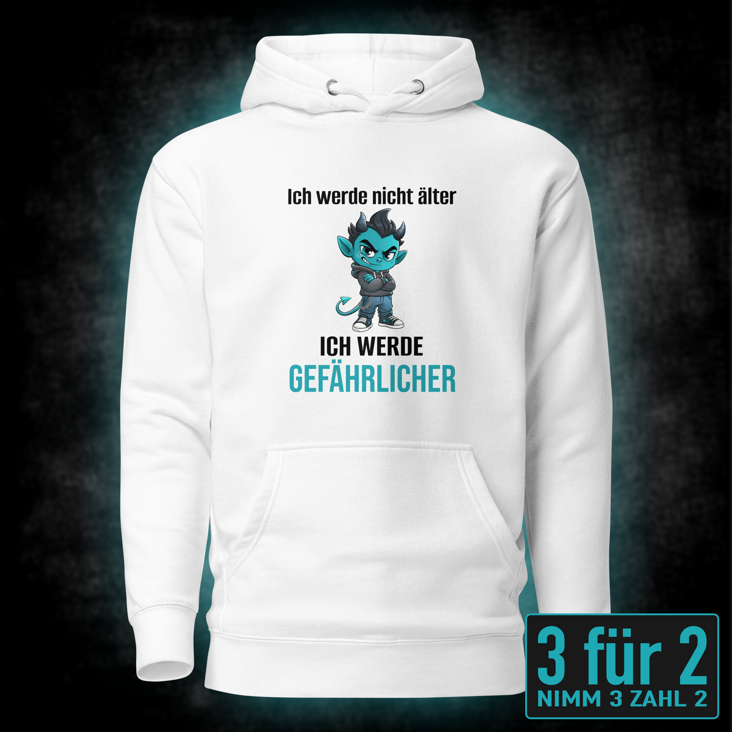 Ich werde nicht älter, Unisex Hoodie