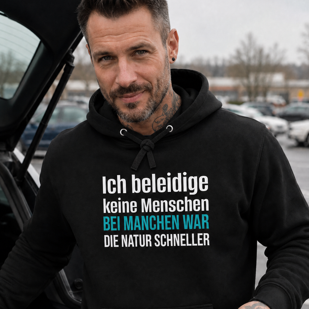 Ich beleidige keine Menschen, Unisex Hoodie