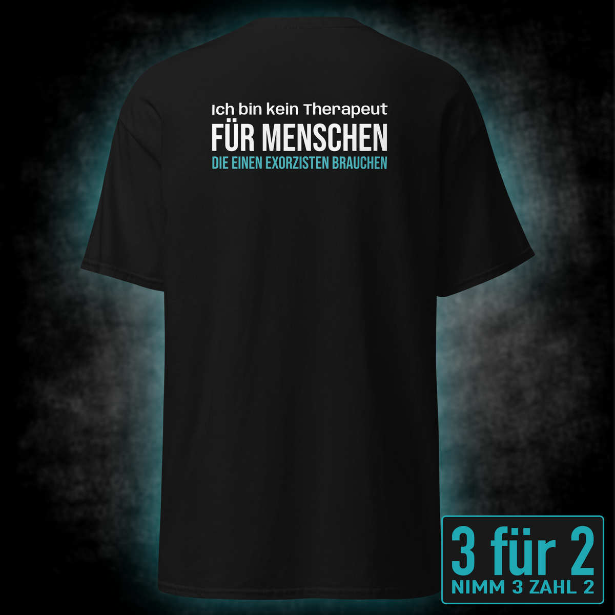Ich bin kein Therapeut, Unisex T-Shirt Rücken