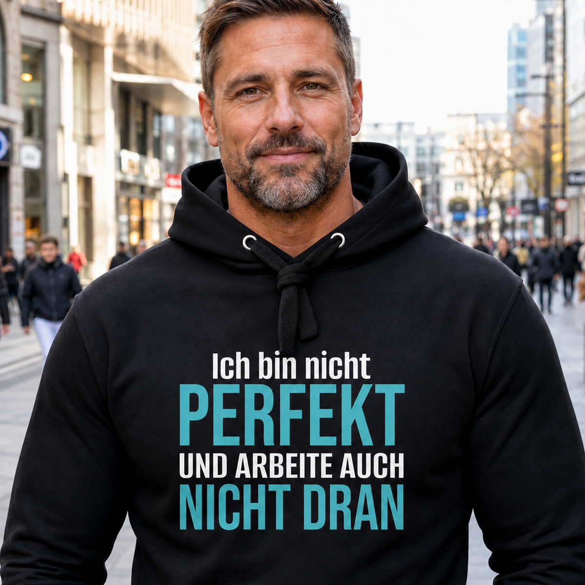 Ich bin nicht perfekt, Unisex Hoodie