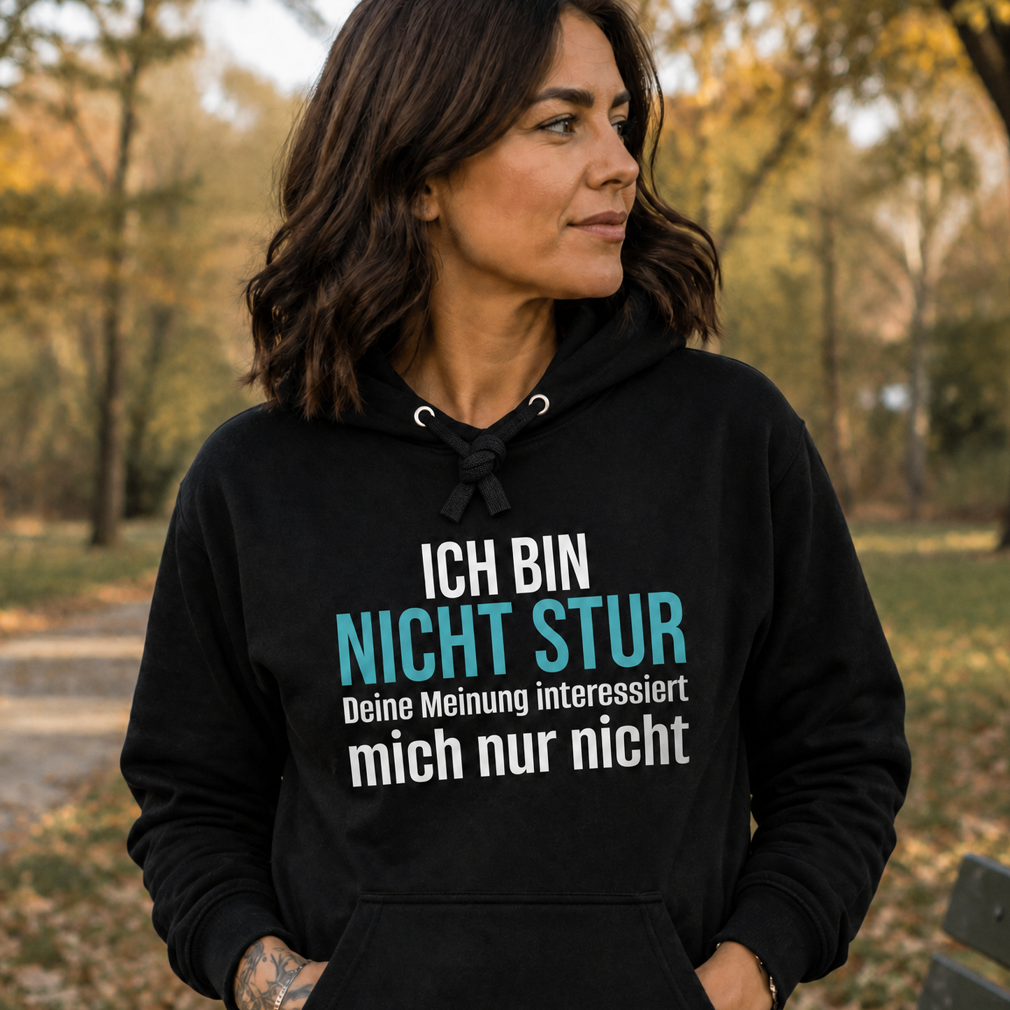 Ich bin nicht stur, Unisex Hoodie