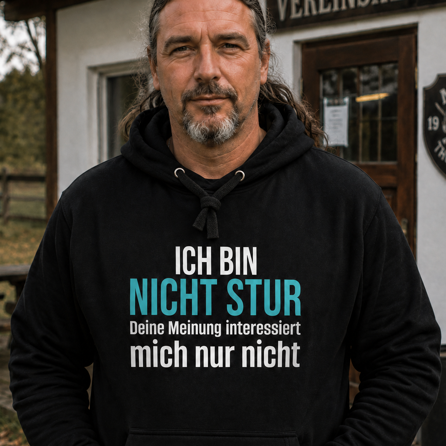 Ich bin nicht stur, Unisex Hoodie