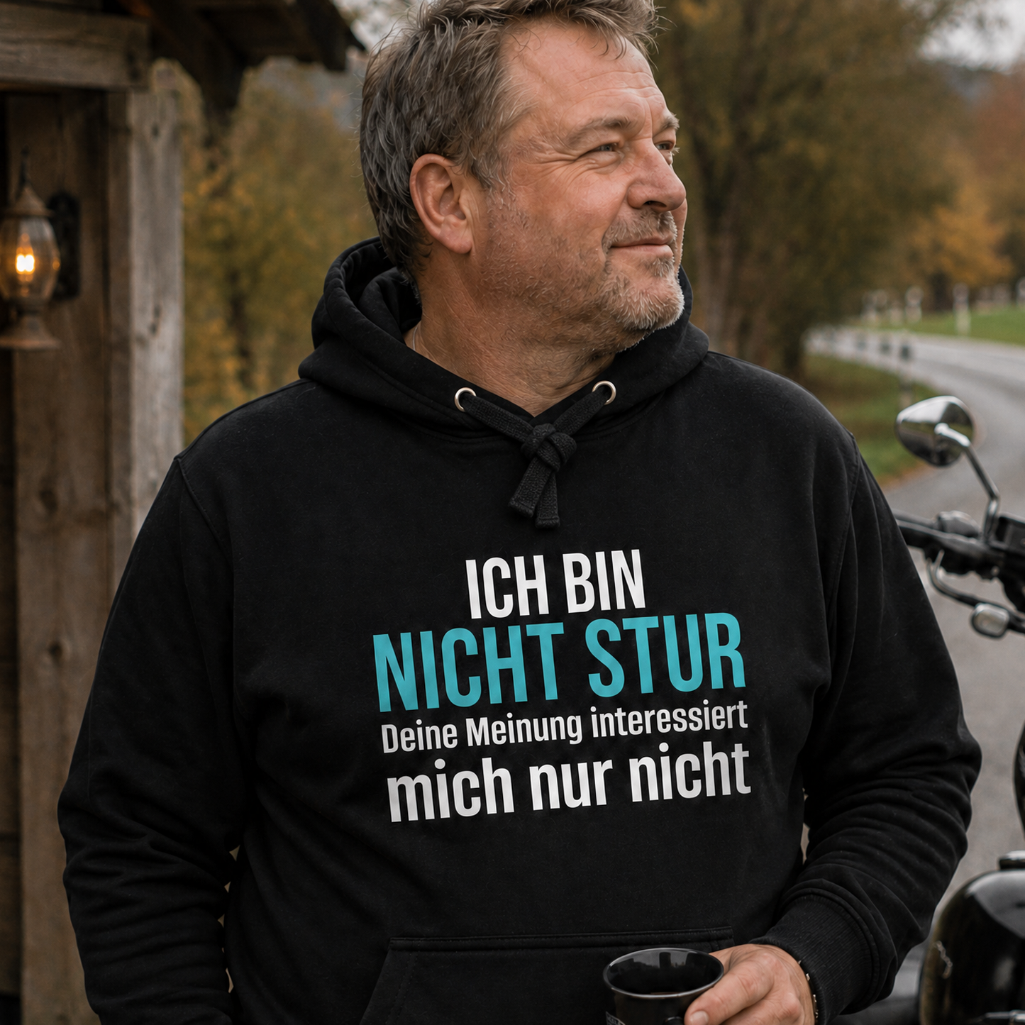 Ich bin nicht stur, Unisex Hoodie