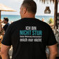 Ich bin nicht stur, Unisex T-Shirt Rücken