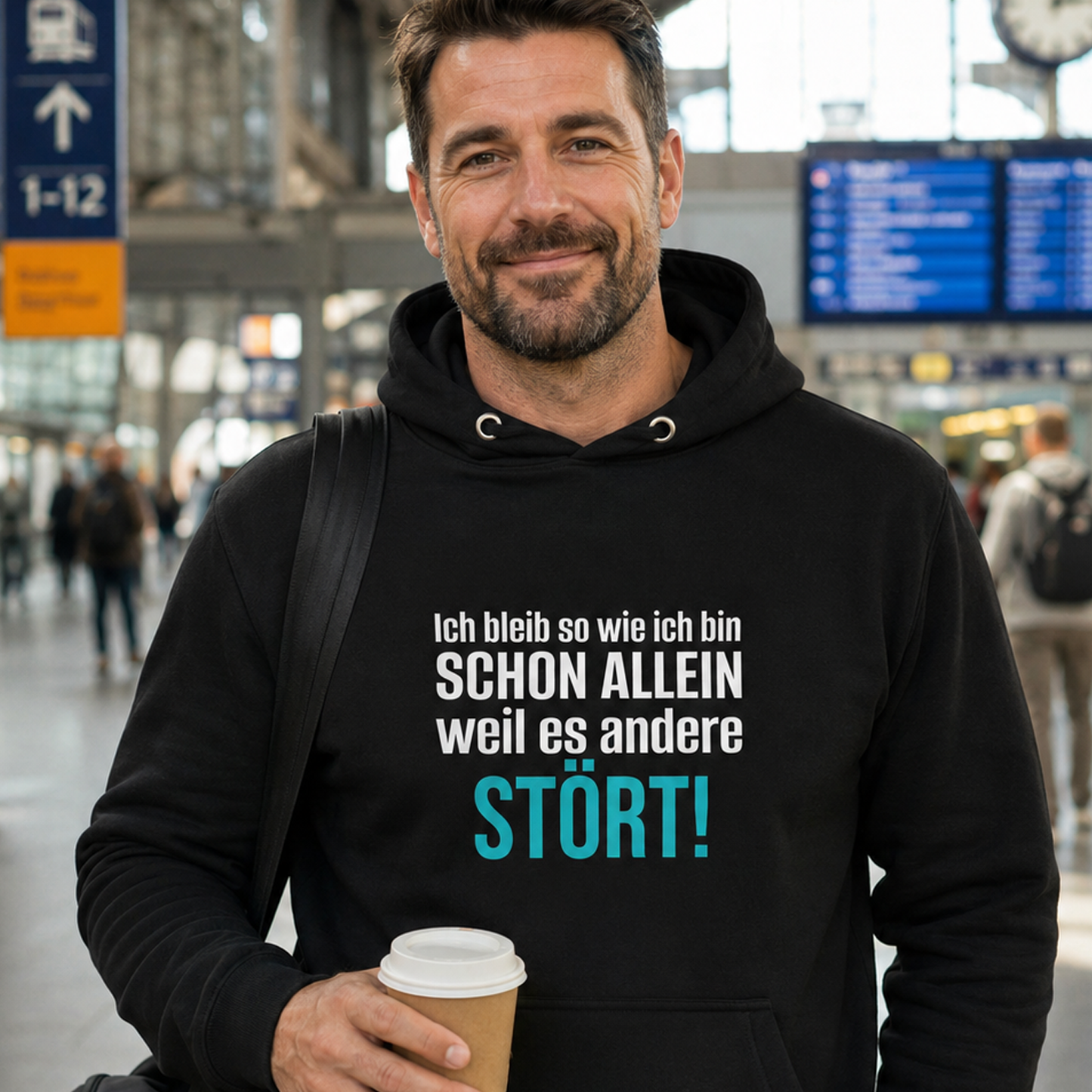 Ich bleib so wie ich bin, Unisex Hoodie