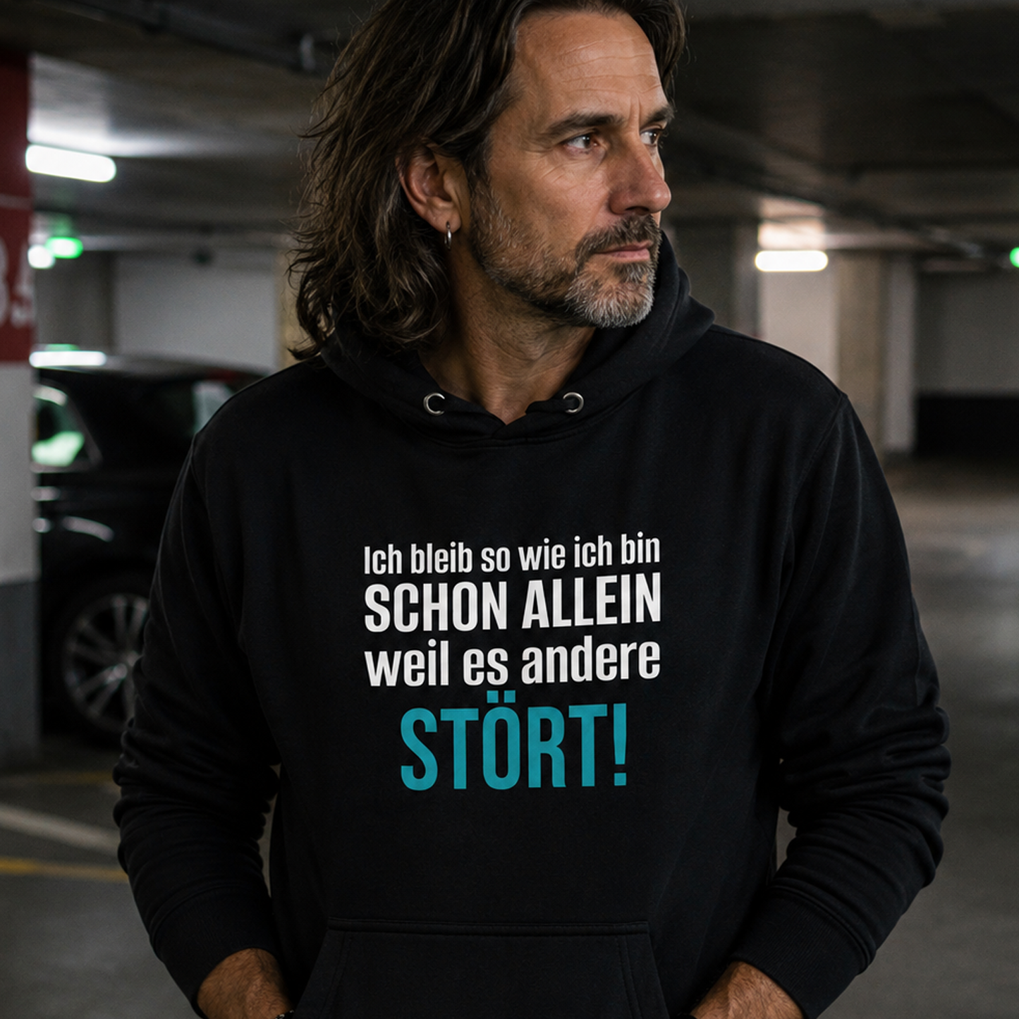 Ich bleib so wie ich bin, Unisex Hoodie