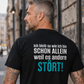 Ich bleib so wie ich bin, Unisex T-Shirt Rücken