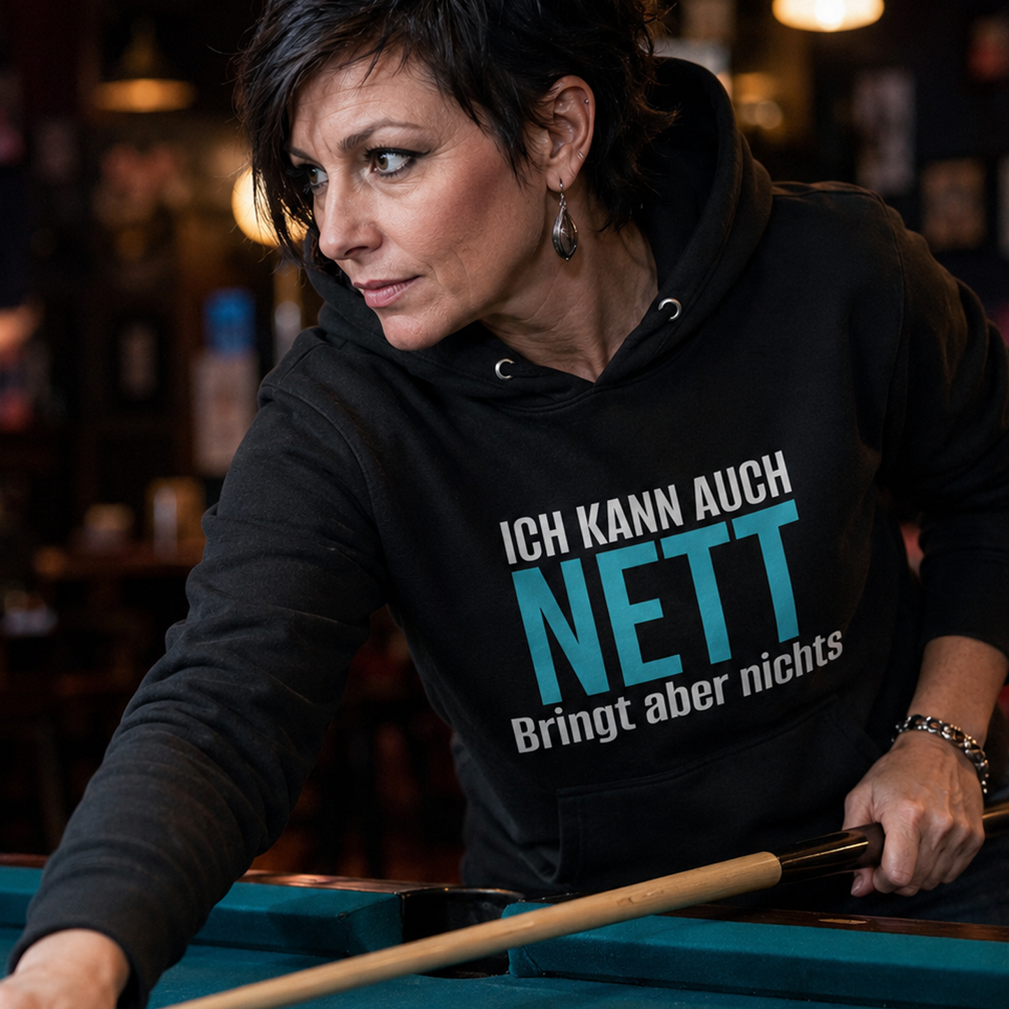 Ich kann auch nett, Unisex Hoodie