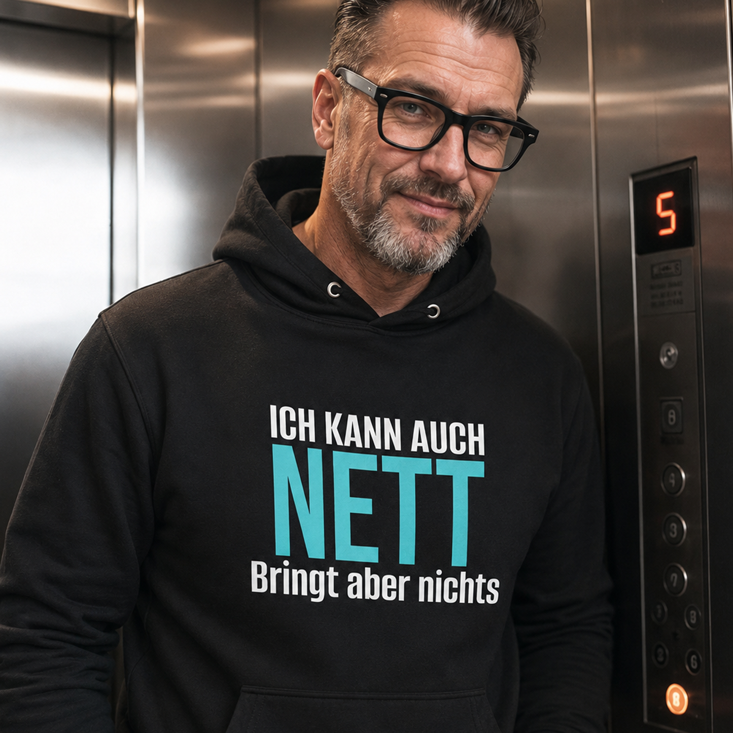 Ich kann auch nett, Unisex Hoodie