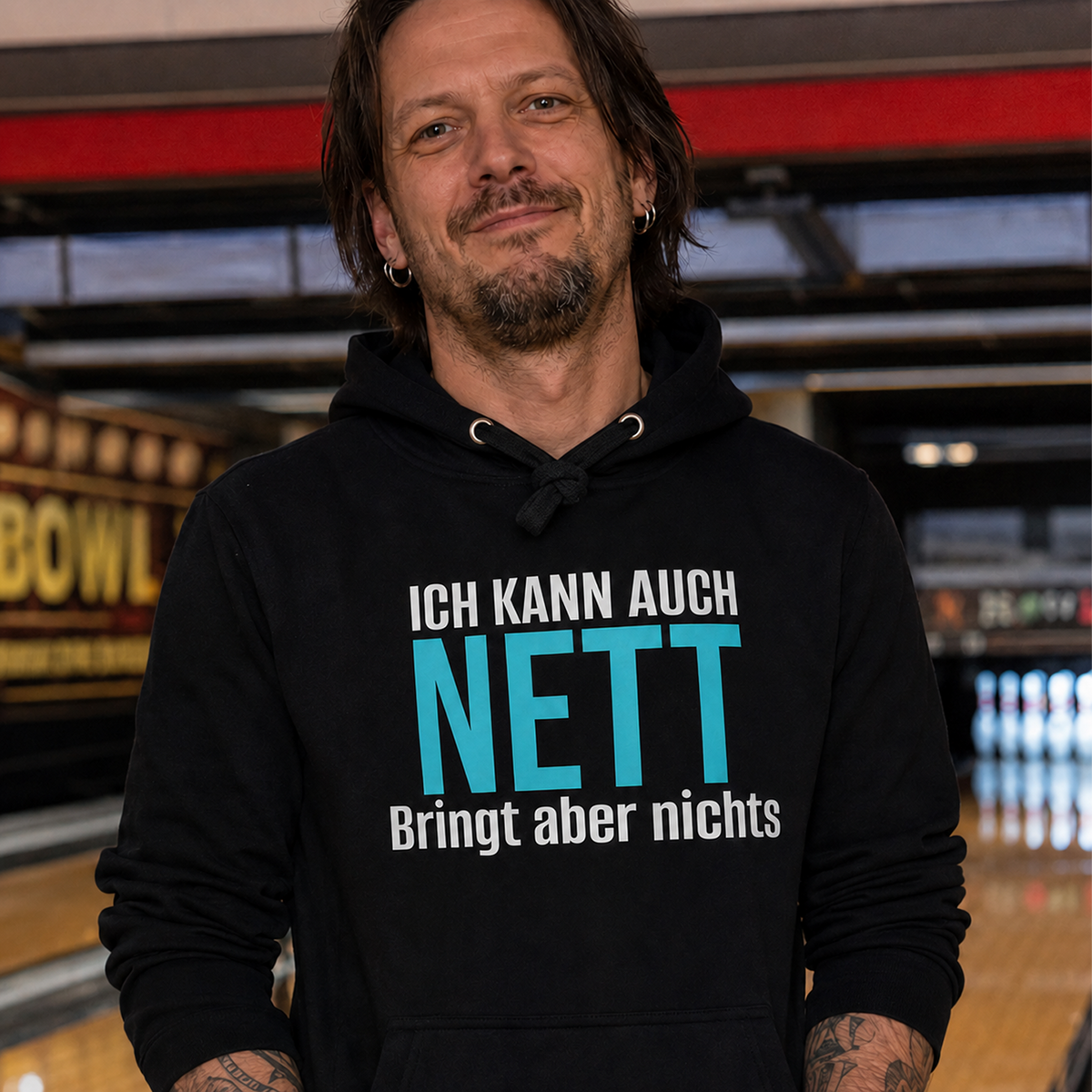 Ich kann auch nett, Unisex Hoodie