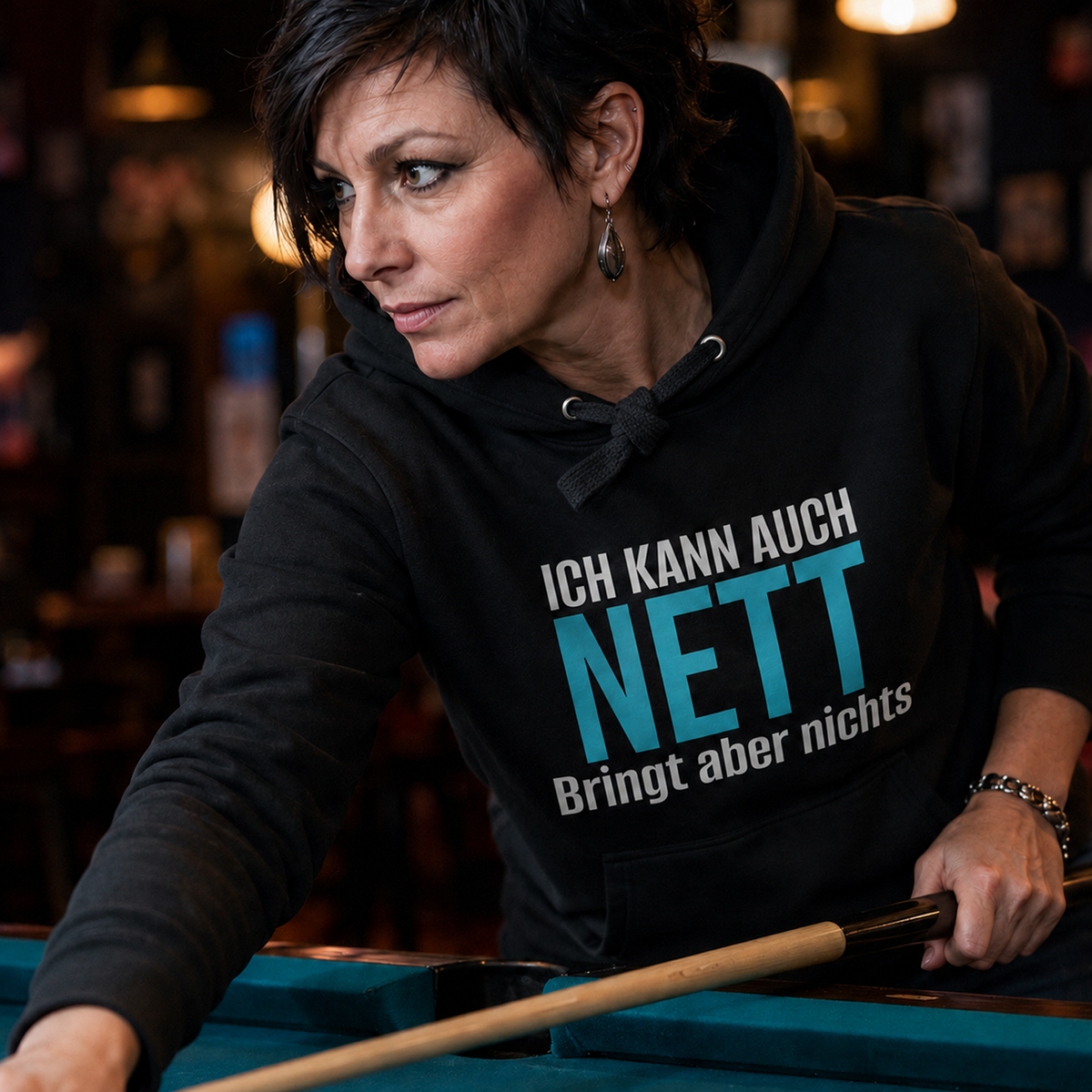 Ich kann auch nett, Unisex Hoodie