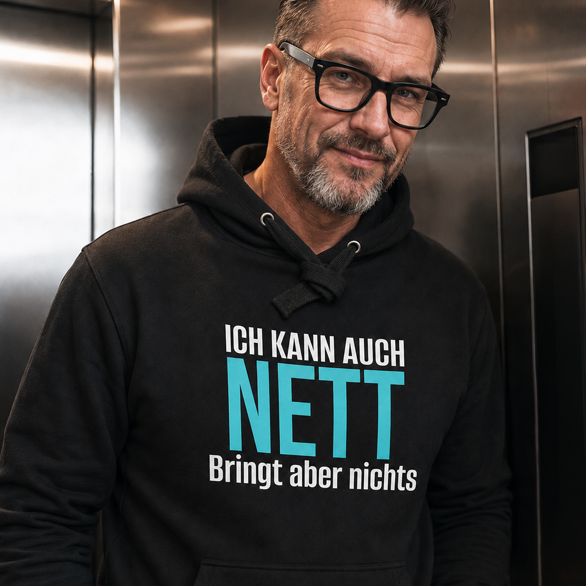 Ich kann auch nett, Unisex Hoodie