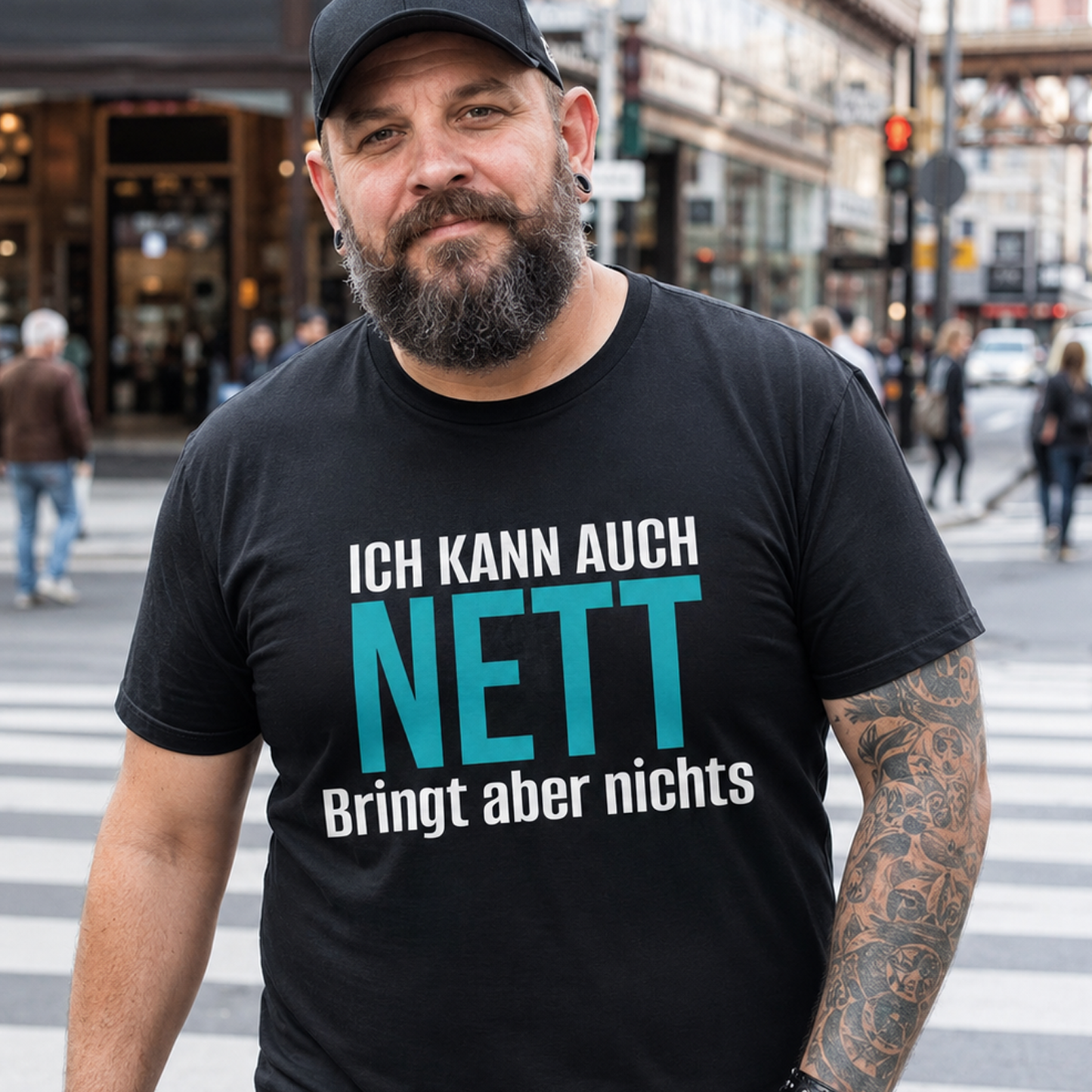 Ich kann auch nett, Unisex T-Shirt