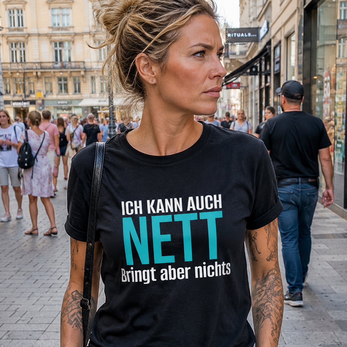 Ich kann auch nett, Unisex T-Shirt