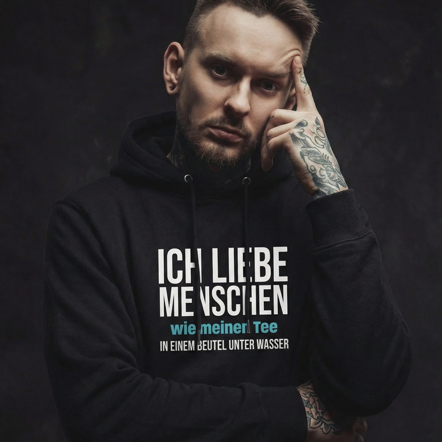 Ich liebe Menschen, Unisex Hoodie