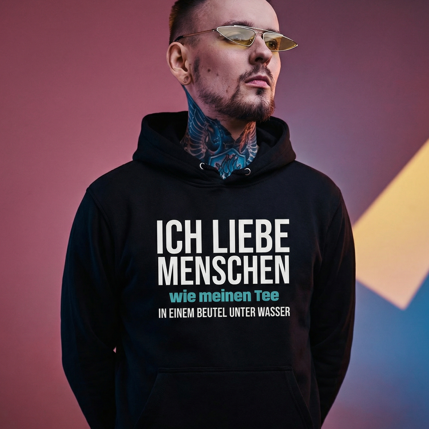 Ich liebe Menschen, Unisex Hoodie