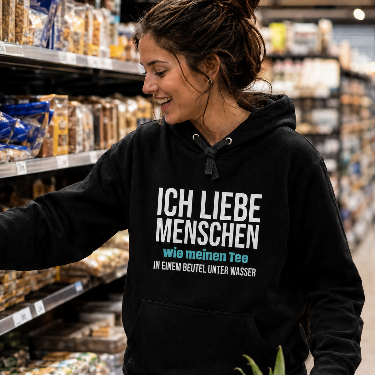 Ich liebe Menschen, Unisex Hoodie