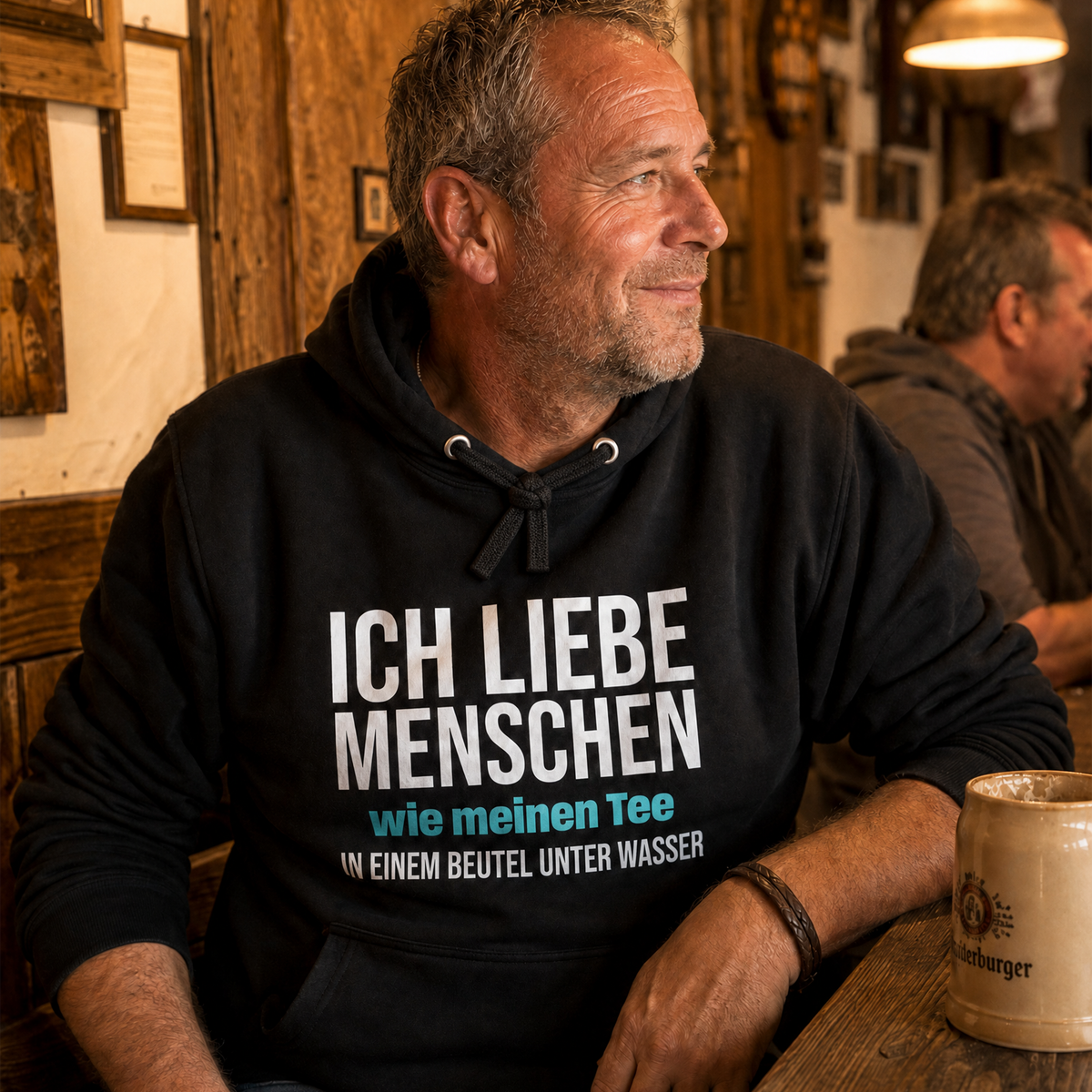 Ich liebe Menschen, Unisex Hoodie