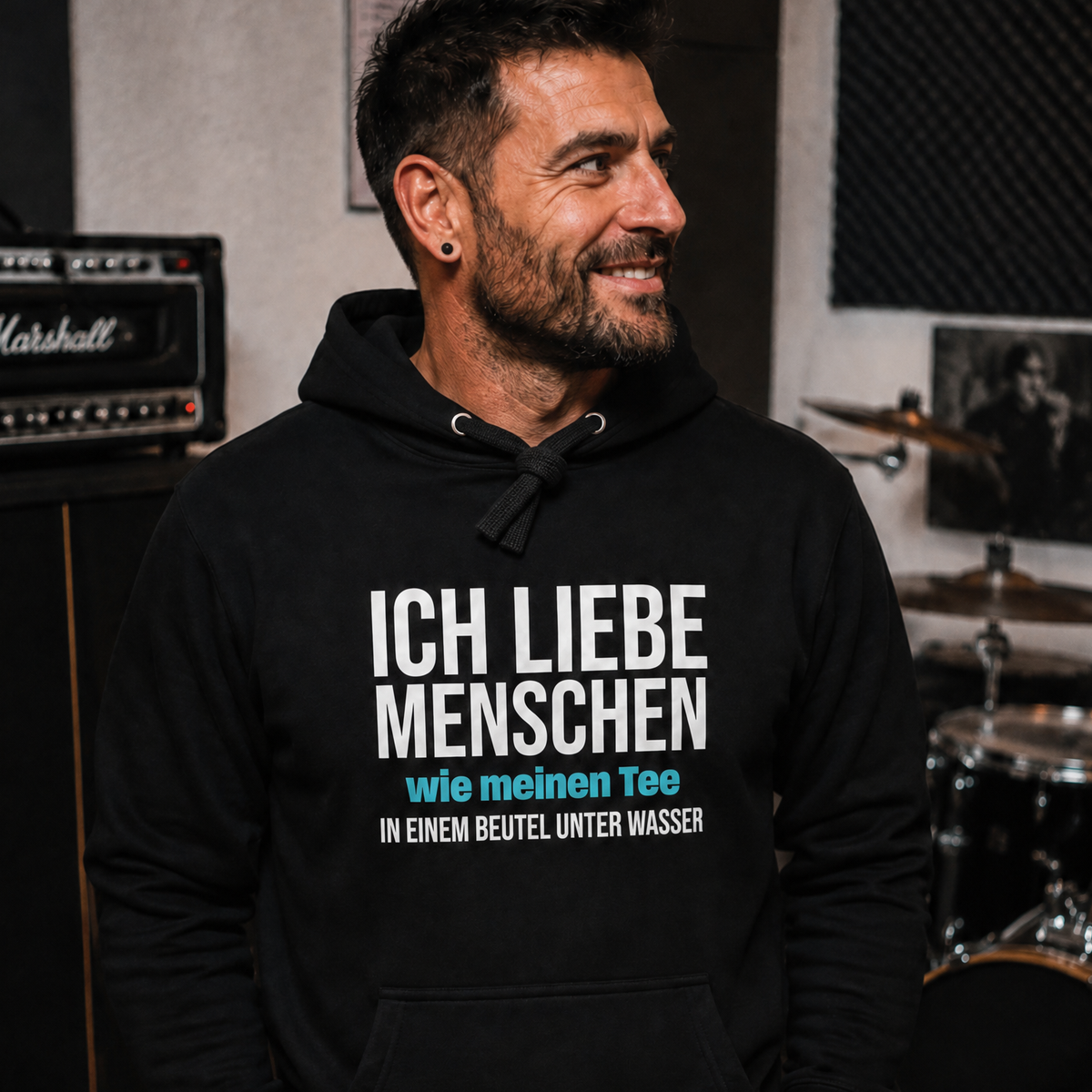 Ich liebe Menschen, Unisex Hoodie