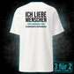 Ich liebe Menschen, Unisex T-Shirt Rücken