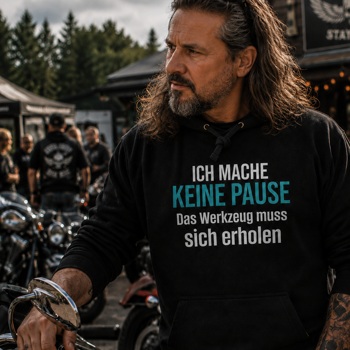 Ich mache keine Pause, Unisex Hoodie