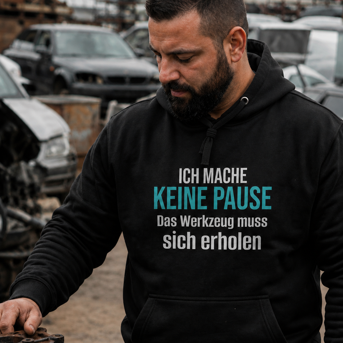 Ich mache keine Pause, Unisex Hoodie