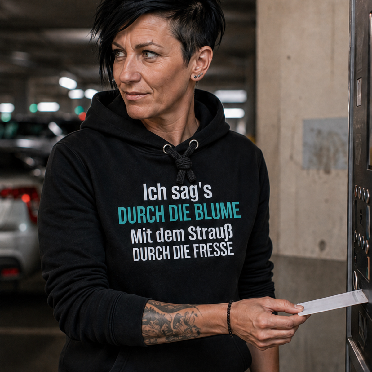 Ich sag’s durch die Blume, Unisex Hoodie