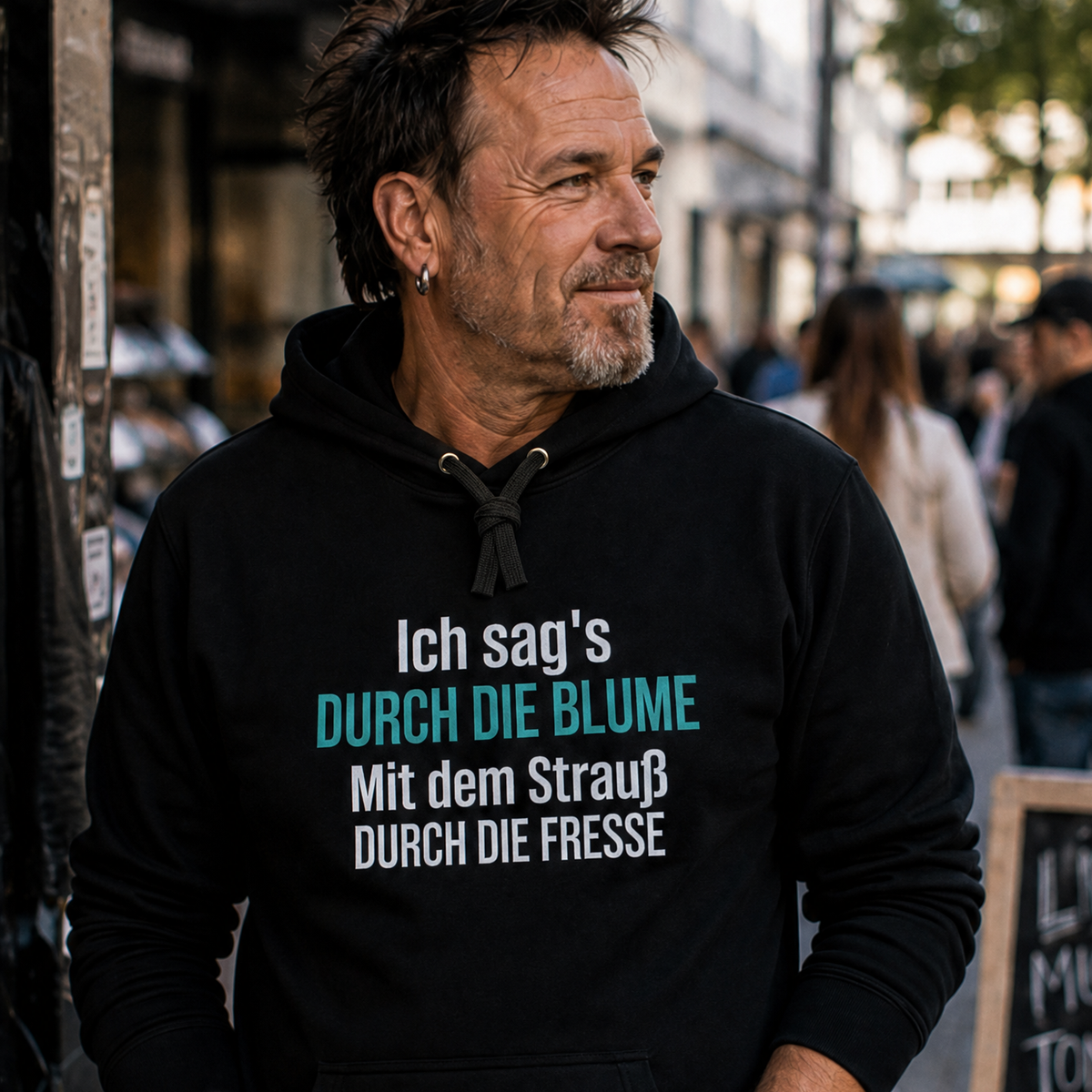 Ich sag’s durch die Blume, Unisex Hoodie