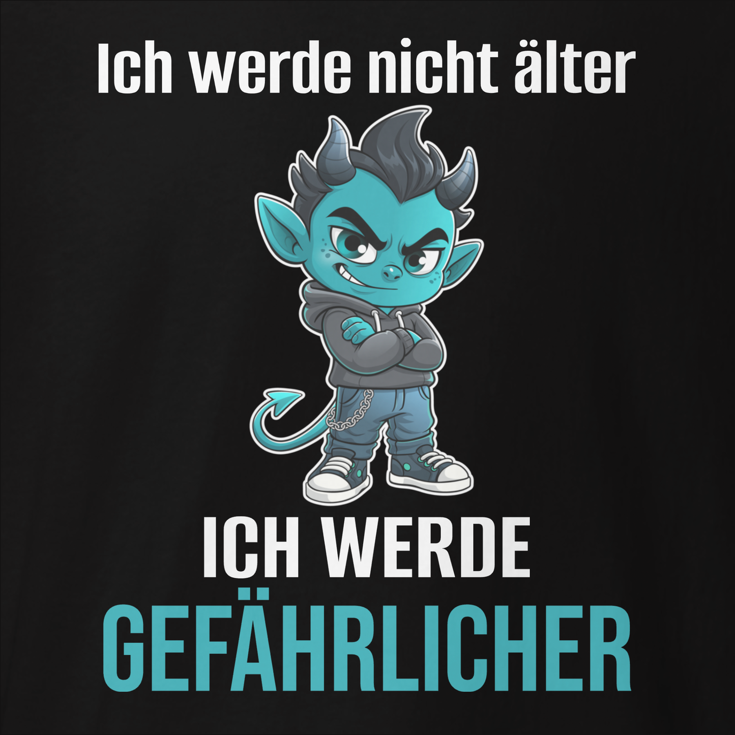 Ich werde nicht älter, Unisex Hoodie