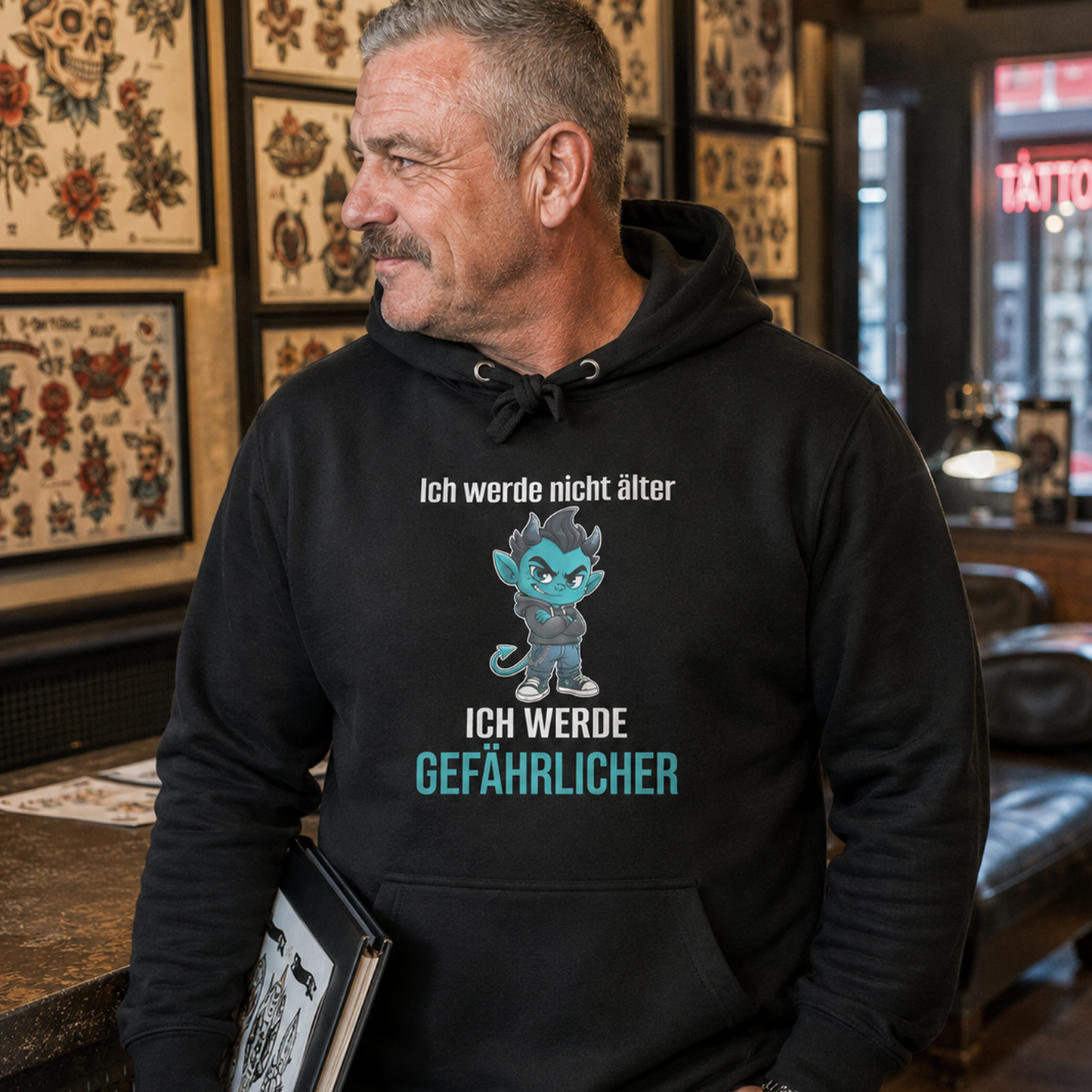 Ich werde nicht älter, Unisex Hoodie
