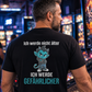Ich werde nicht älter, Unisex T-Shirt Rücken