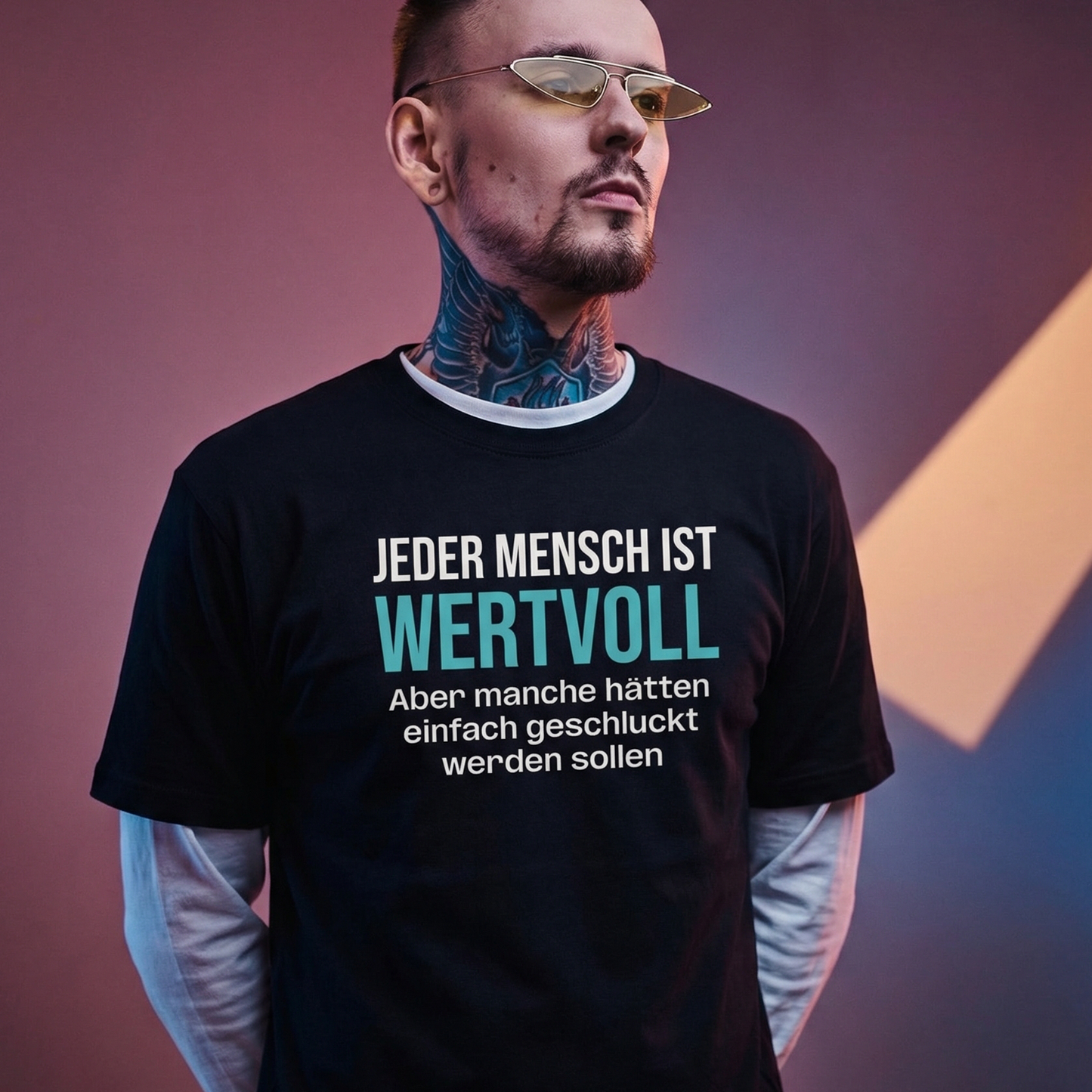 Jeder Mensch ist wertvoll, Unisex T-Shirt