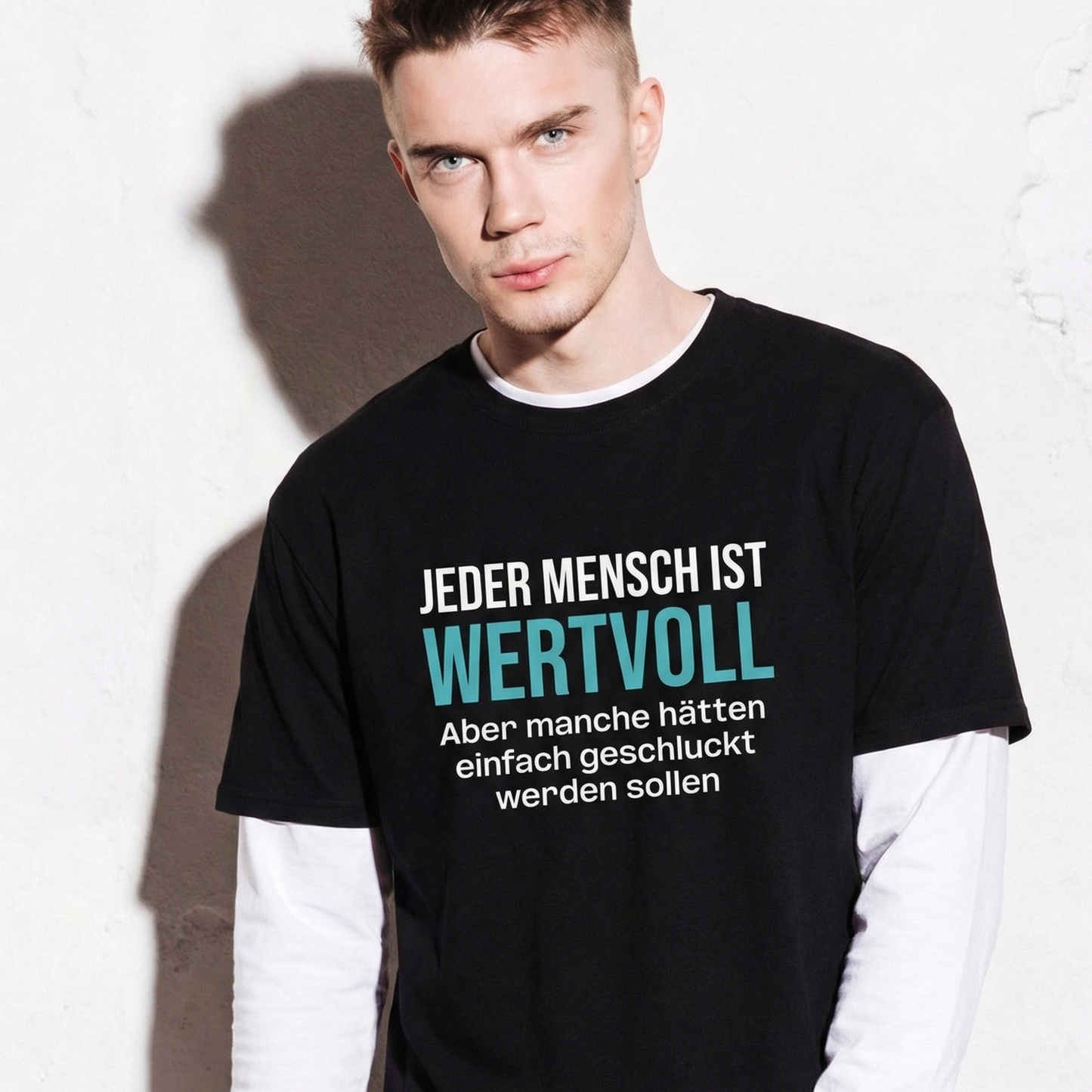 Jeder Mensch ist wertvoll, Unisex T-Shirt