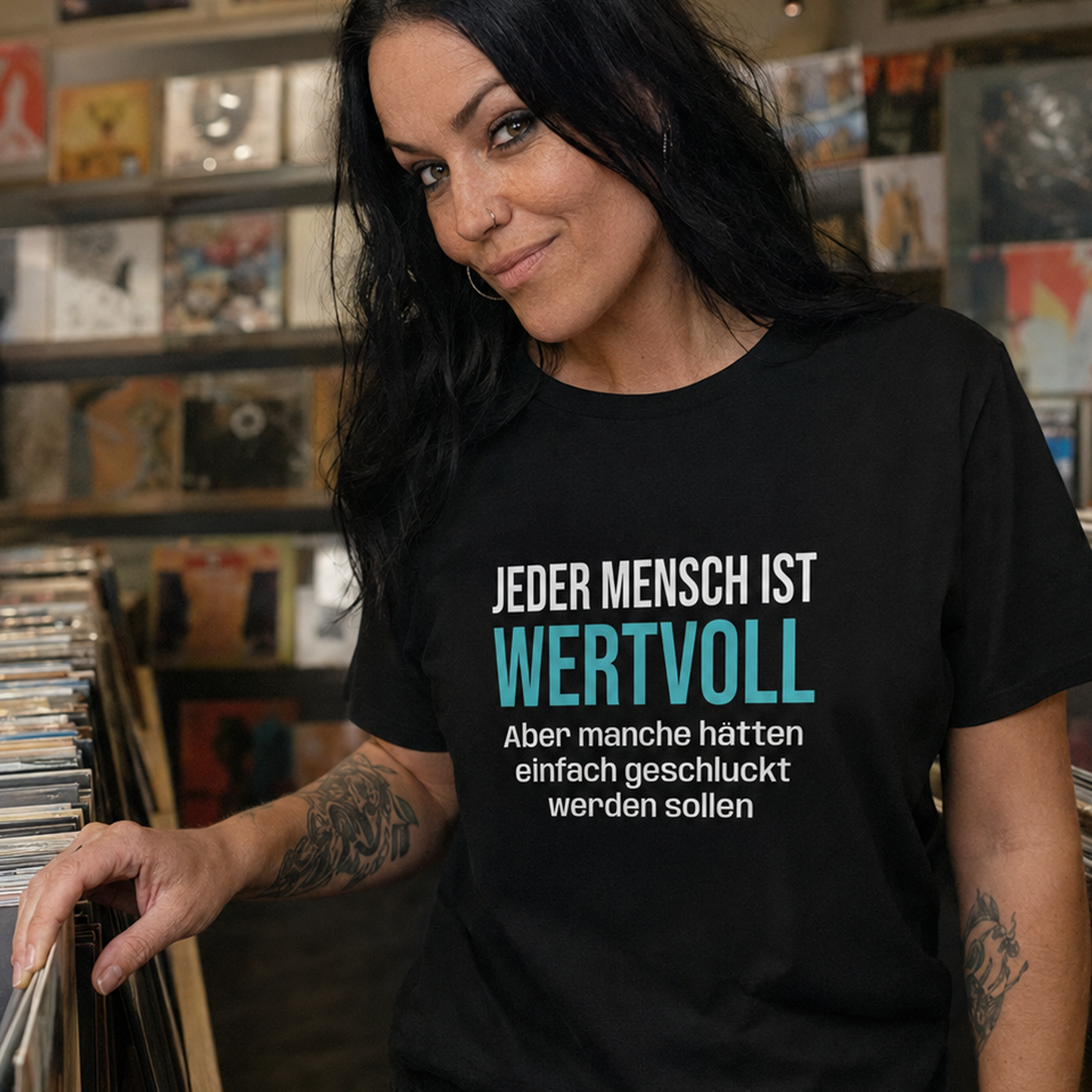 Jeder Mensch ist wertvoll, Unisex T-Shirt
