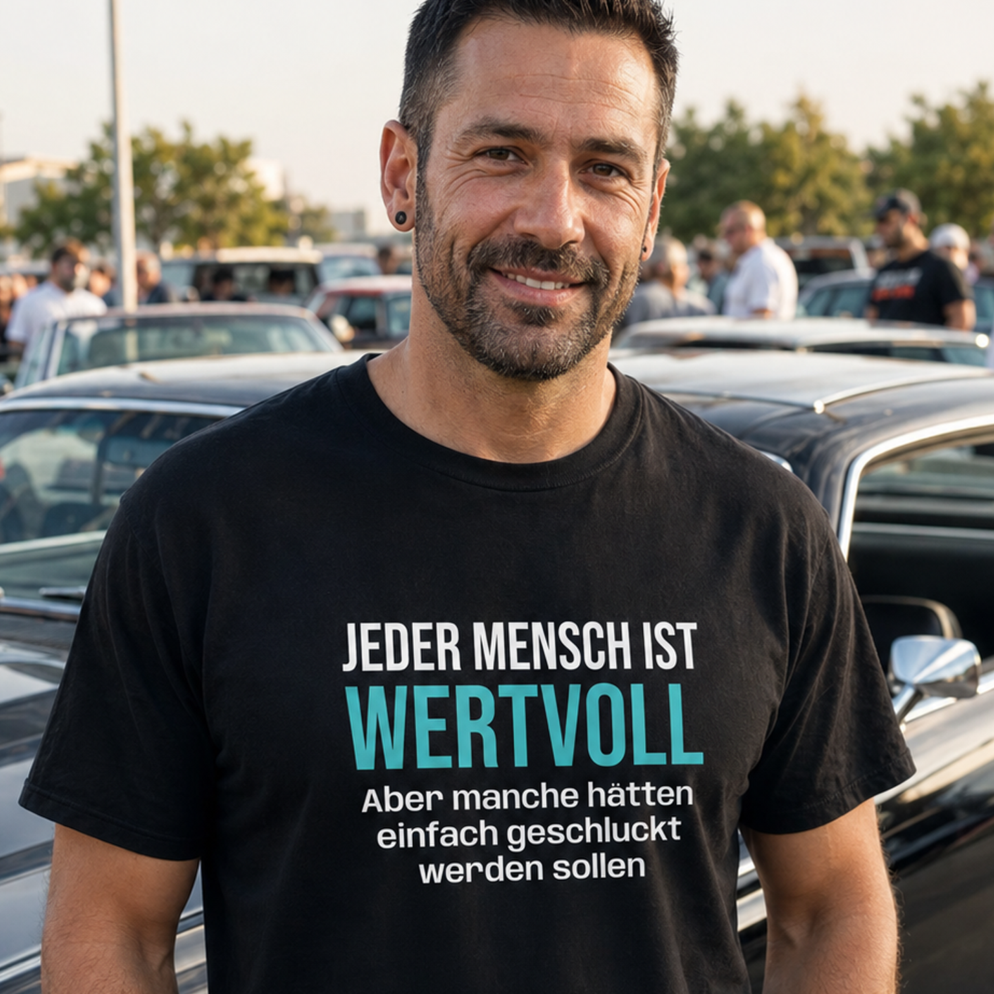 Jeder Mensch ist wertvoll, Unisex T-Shirt