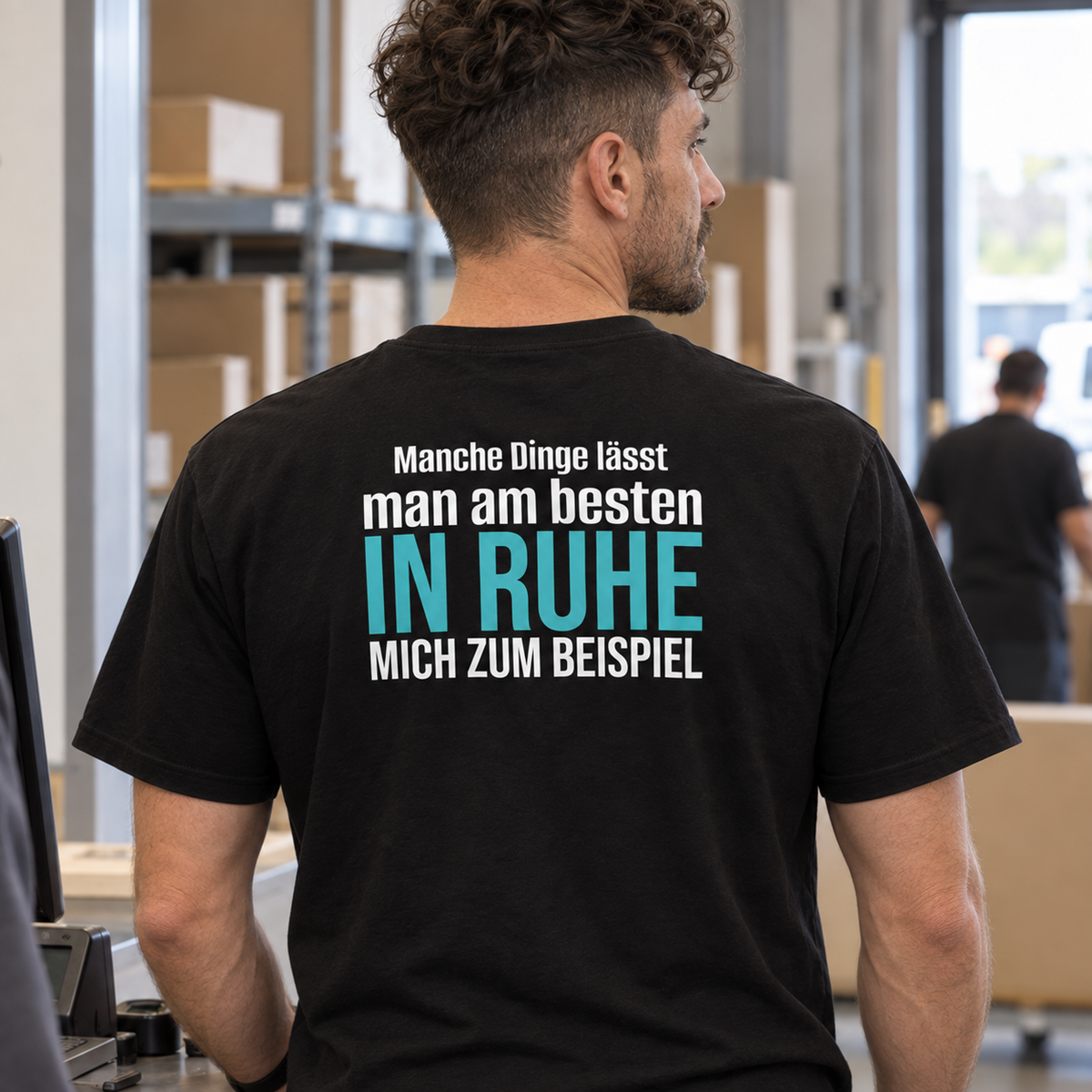 Manche Dinge, Unisex T-Shirt Rücken