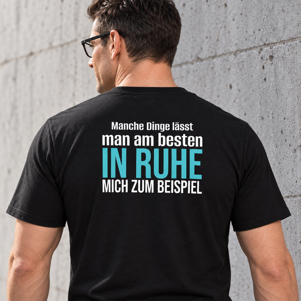 Manche Dinge, Unisex T-Shirt Rücken