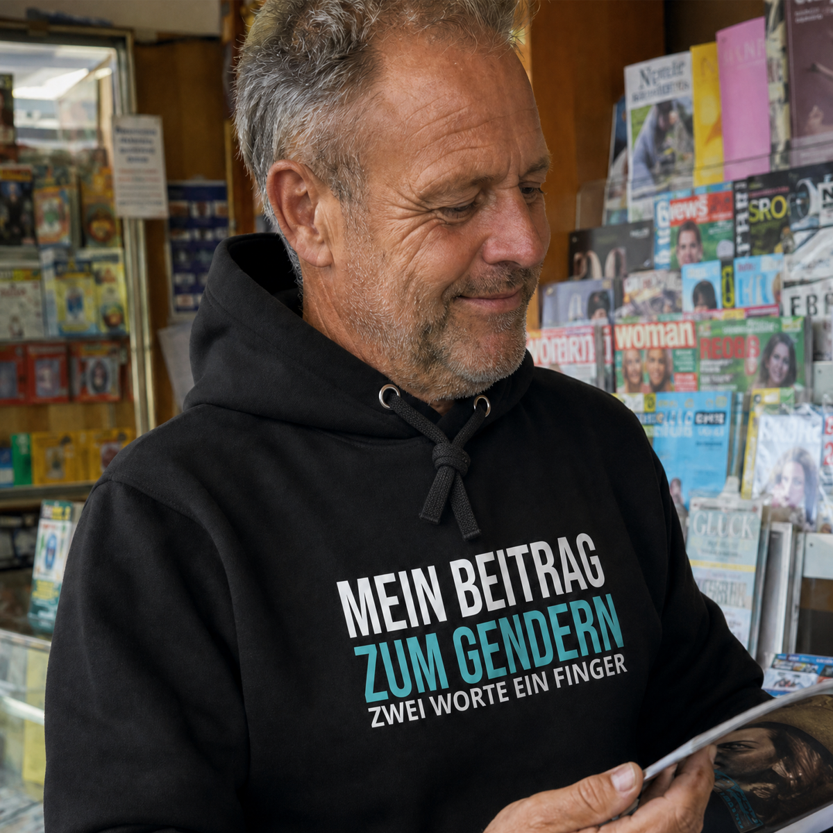 Mein Beitrag zum Gendern, Unisex Hoodie