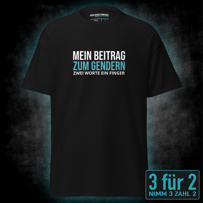 Mein Beitrag zum Gendern, Unisex T-Shirt