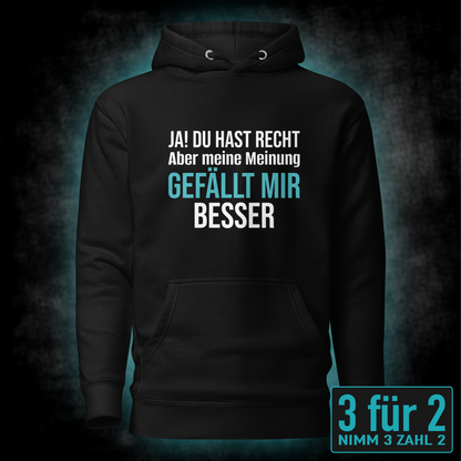 Meine Meinung, Unisex Hoodie