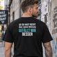Meine Meinung, Unisex T-Shirt Rücken
