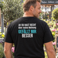 Meine Meinung, Unisex T-Shirt Rücken