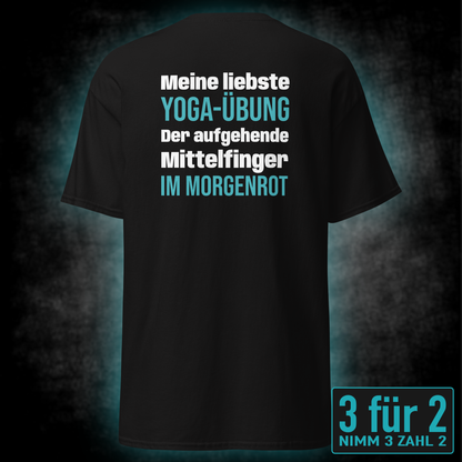 Meine liebste Yoga-Übung, Unisex T-Shirt Rücken