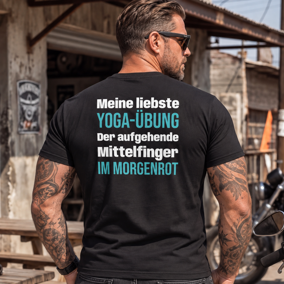 Meine liebste Yoga-Übung, Unisex T-Shirt Rücken